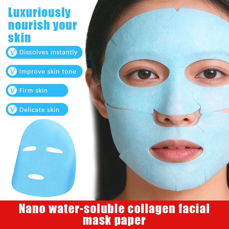 Sheet Mask Collagen - Collagen Film Paper Soluble Facial Mask