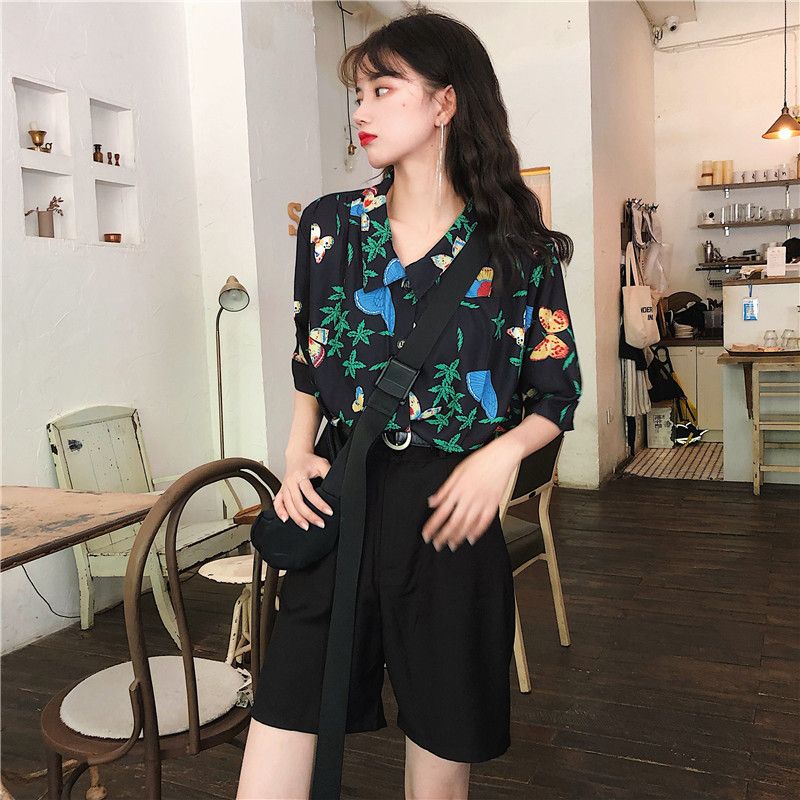 Korean Lifestyle Student - Shirts Women Corduroy Patch Pocket Shirt