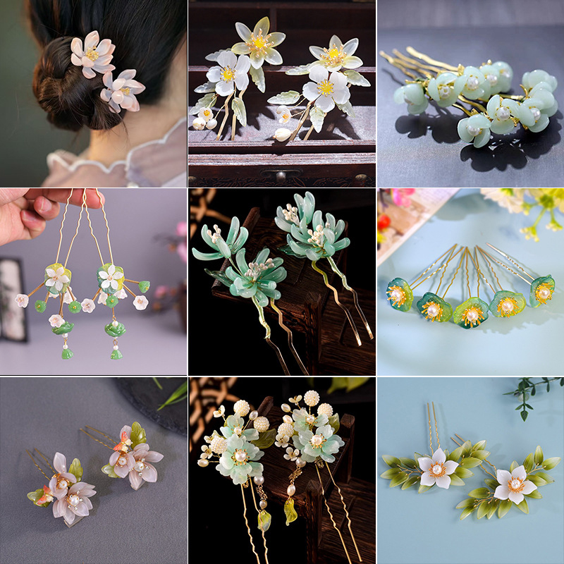 1Pair Vintage Hairpin Glazed F - Hanbok Hair Pin 리뷰 및 가격