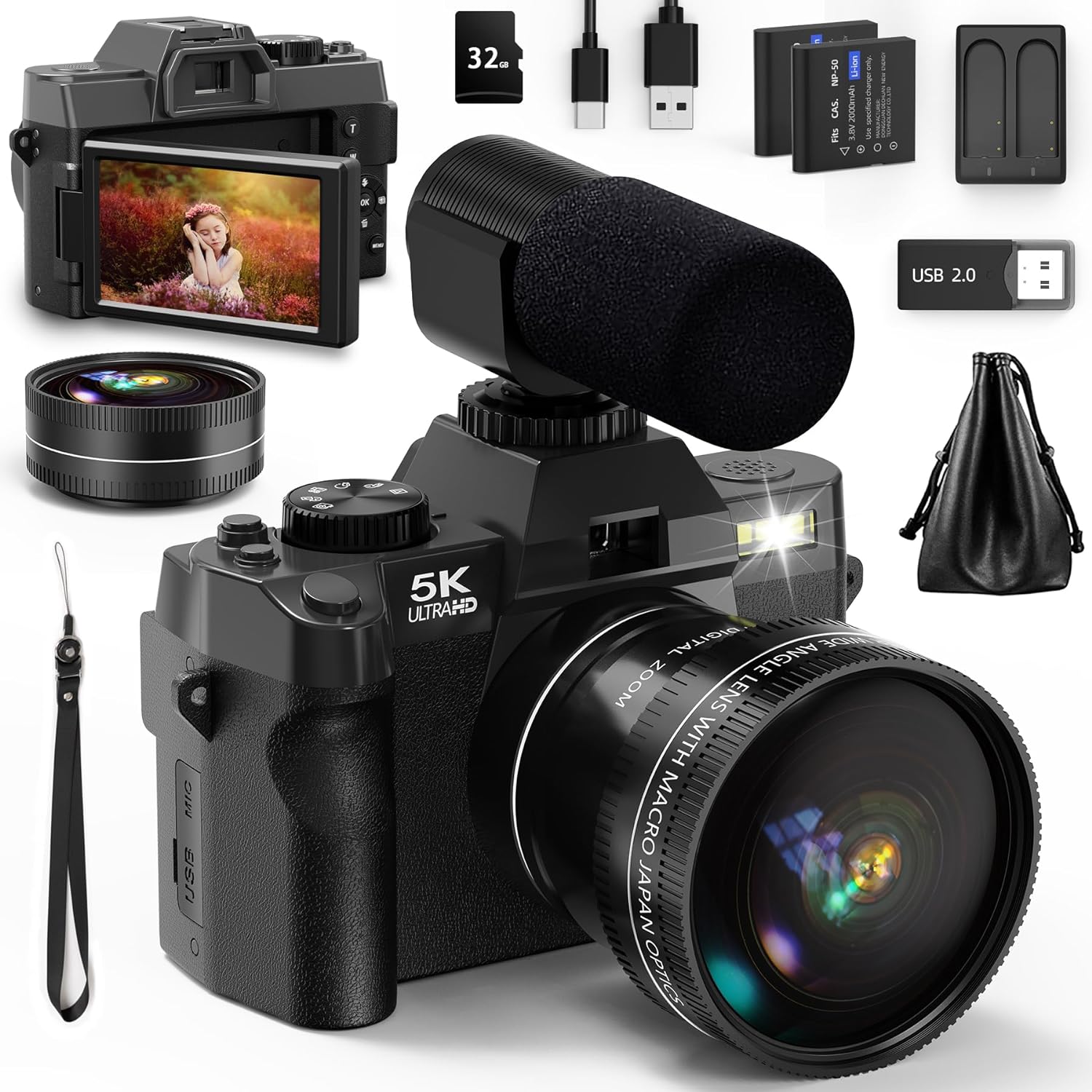 NBD 5K&48MP Digital Camera wit - Korean Lifestyle Video 리뷰 및 가격