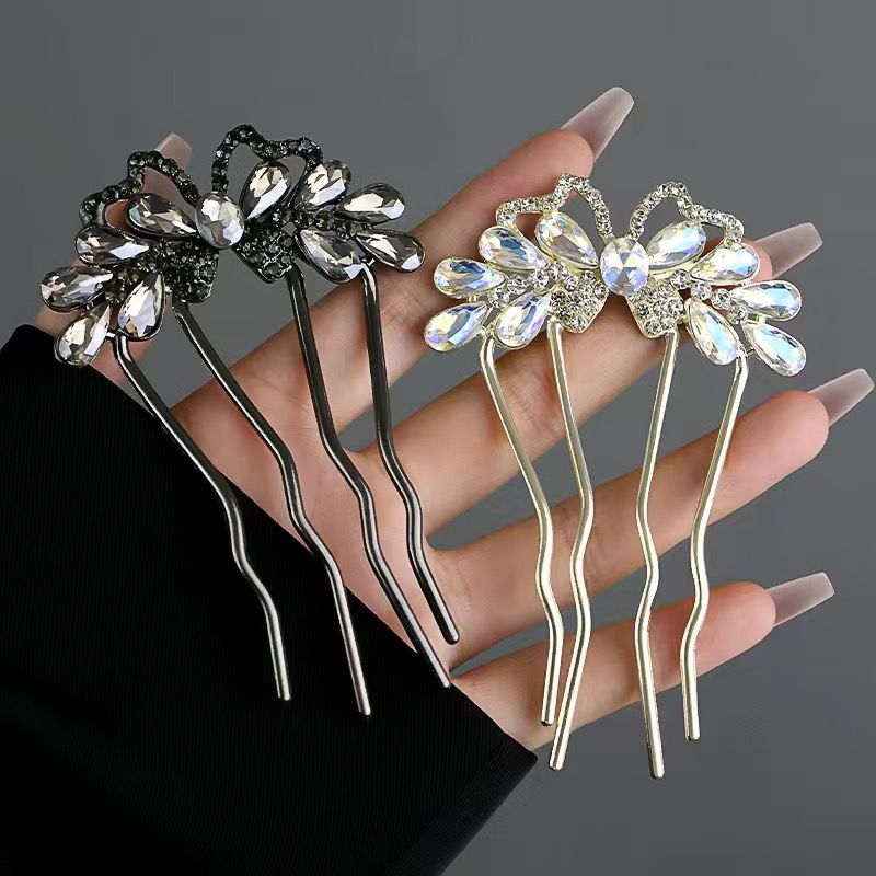 Fashion Rhinestones U-Shaped H - Hanbok Hair Pin 리뷰 및 가격