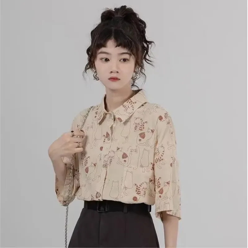 Shirts Women Corduroy Patch Po - Korean Lifestyle Student 리뷰 및 가격
