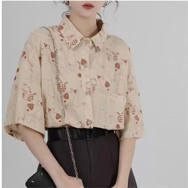 Shirts Women Corduroy Patch Po - Korean Lifestyle Student 리뷰 및 가격