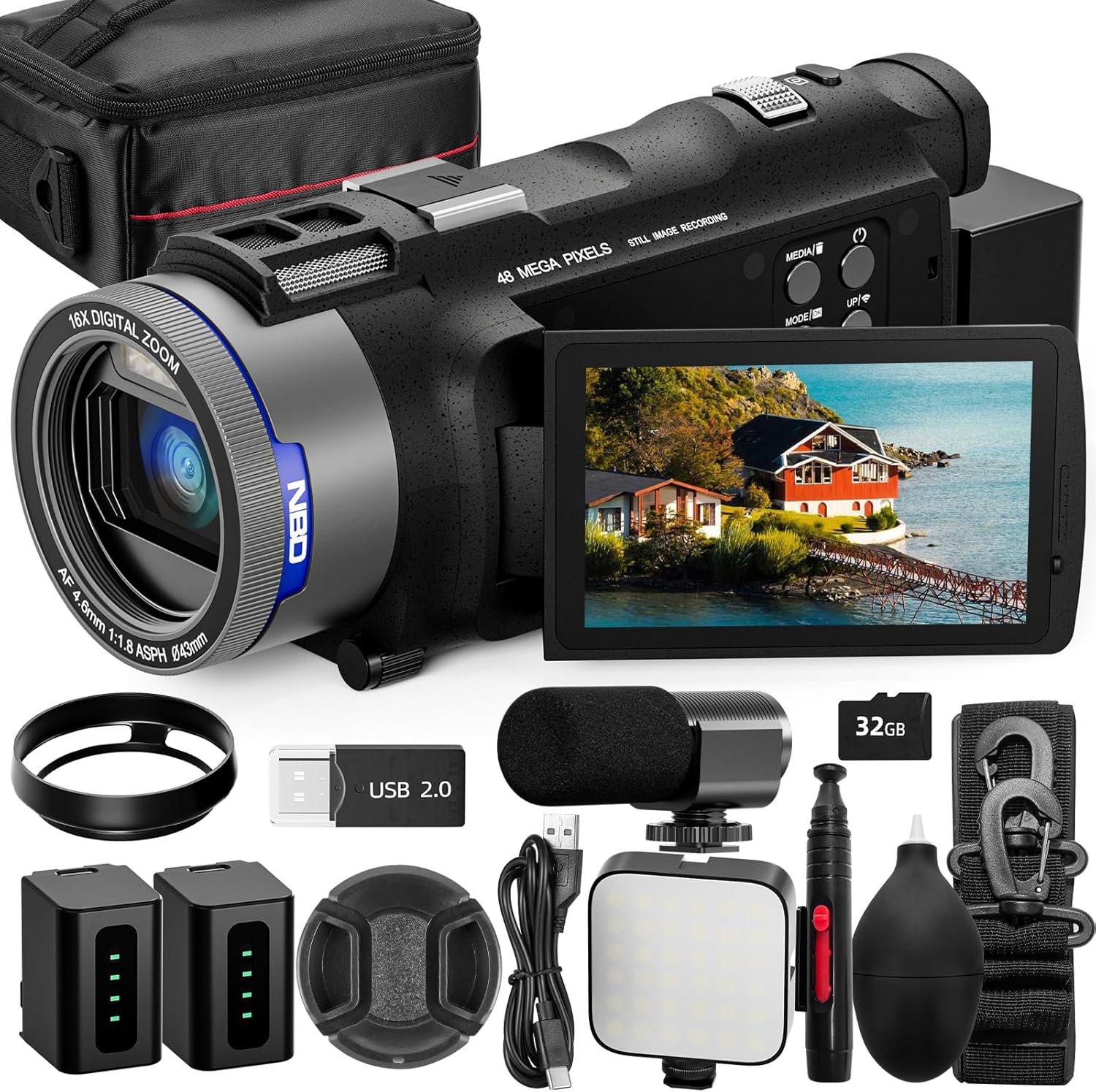 NBD 4K Camcorder Video Camera  - Korean Lifestyle Video 리뷰 및 가격