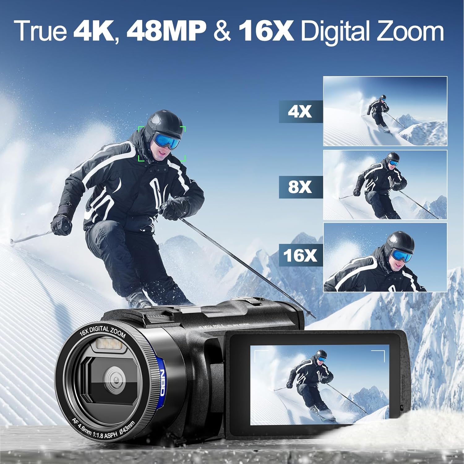 NBD 4K Camcorder Video Camera  - Korean Lifestyle Video 리뷰 및 가격