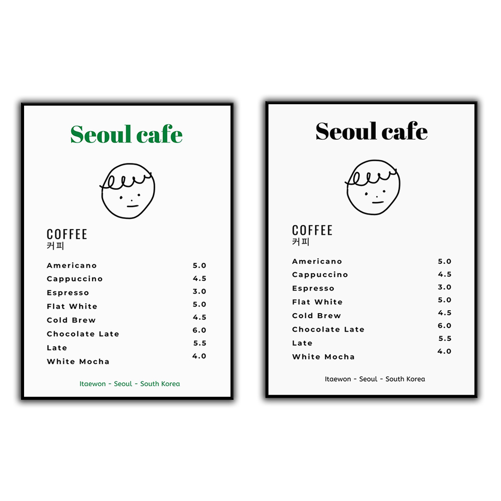 Seoul Cafe Print Wall Art Prin - South Korea Lifestyle 리뷰 및 가격