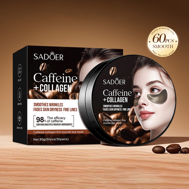 60pcs SADOER Caffeine Crystal  - Sheet Mask Collagen 리뷰 및 가격