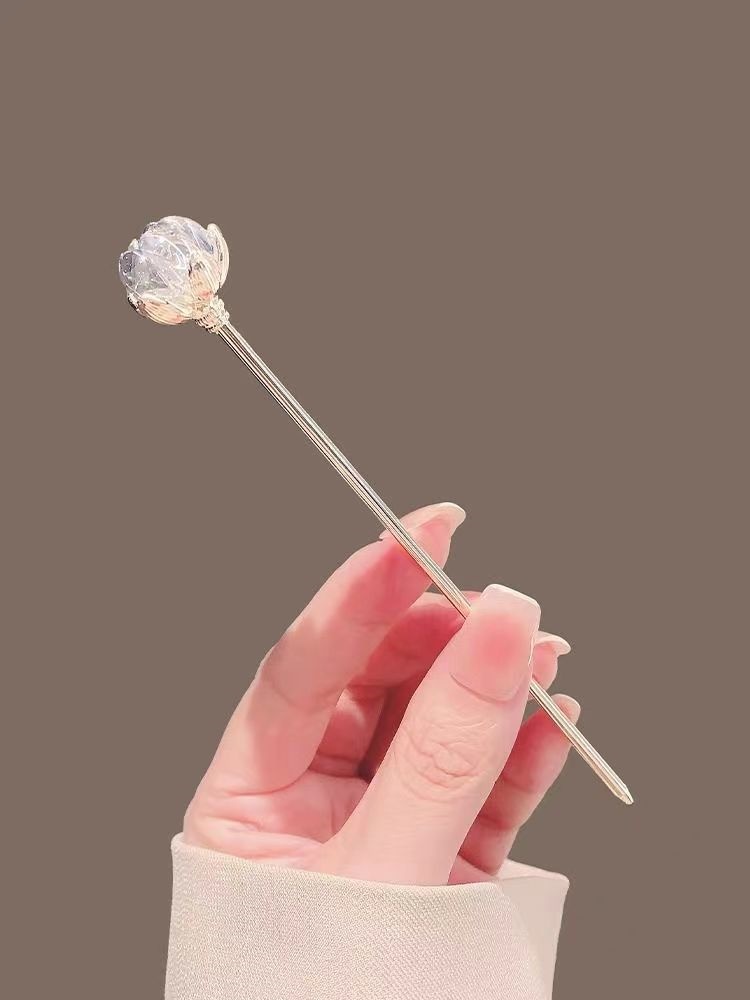 Crystal Lotus Hairpin for Wome - Hanbok Hair Pin 리뷰 및 가격
