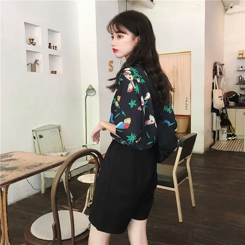 Shirts Women Corduroy Patch Po - Korean Lifestyle Student 리뷰 및 가격