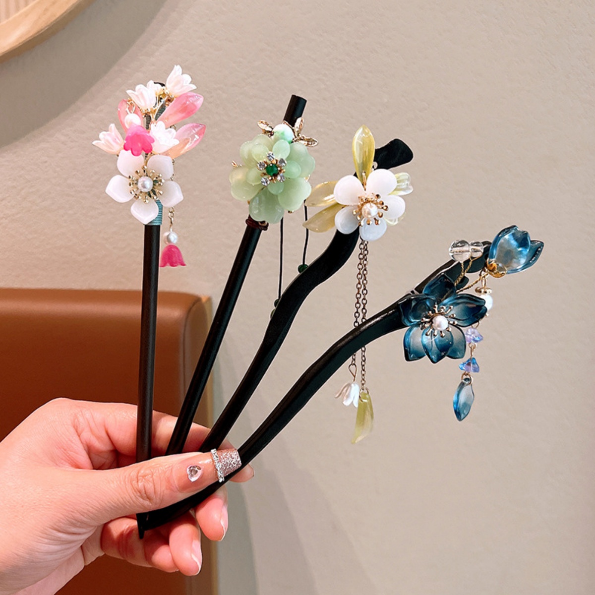 Exquisite Flower Tassel Wooden - Hanbok Hair Pin 리뷰 및 가격