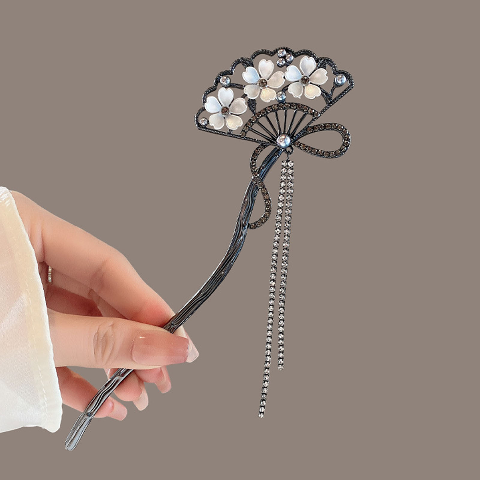Vintage Flower Fan Shaped Hair - Hanbok Hair Pin 리뷰 및 가격